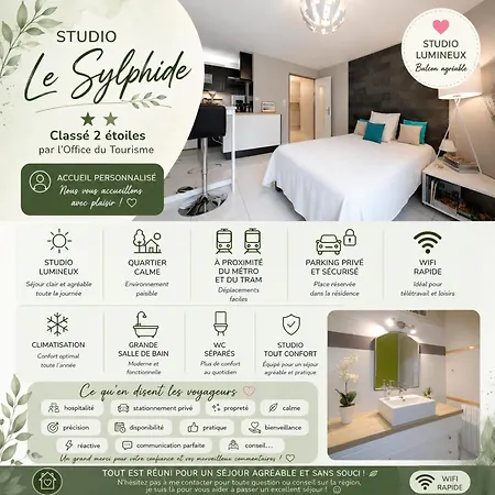 :) Grand Lumineux à Et Parking Appartement *